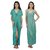 Arlopa 2 Pieces Nightwear in Satin Robe With Nighty