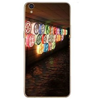 Fuson Designer Phone Back Case Cover Oppo F1 Plus ( Lit Lights Illustration )