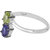 Allure Silver RIng In Peridot And Iolite Gem