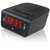 GPX C224B Dual Alarm Clock AM/FM Radio with Red LED Display (Black)