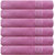 AKIN Pink Cotton Hand Towels Set Of 6 ( Length15 Inches, Width25 Inches)