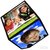Rotating Battery Operated Magic Cube Revolving 3D Cube Photo Frame for Gift
