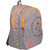 Tanworld Gray  Orange Polyester Expandable Casual Backpacks

