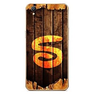 Fuson Designer Phone Back Case Cover Oppo A37 ( Letter S Carved On Wood )