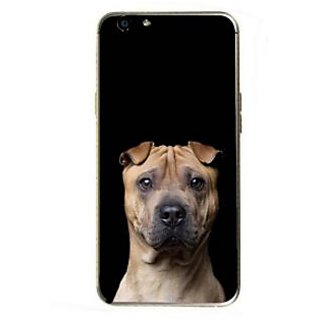 Fuson Designer Phone Back Case Cover Oppo F1s ( Cute Dog With Small Ears )