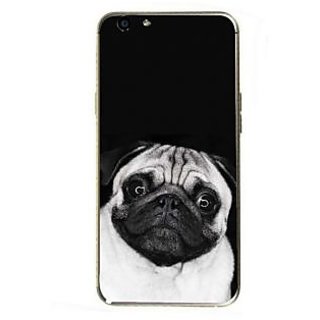 Fuson Designer Phone Back Case Cover Oppo F1s ( Pug In Black )