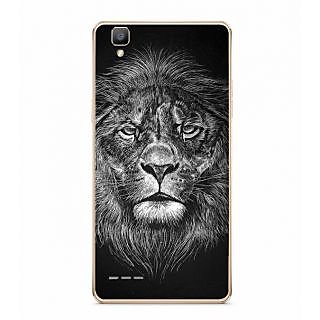 Fuson Designer Phone Back Case Cover Oppo F1 ( Ferocious Lion Mask )