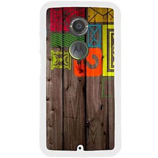 Fuson Designer Phone Back Case Cover Motorola Moto X2 ( Prints On The Wood )