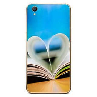 Fuson Designer Phone Back Case Cover Oppo A37 ( A Heart With Pages )
