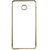 Samsung Galaxy Grand 2 SM G7106 G7102 Back Cover TRANSPARENT WITH GOLD BORDER