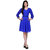 Samayra Blue Colored Flared Dress