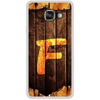 Fuson Designer Phone Back Case Cover Samsung Galaxy A5 (6) 2016 ( Fashionable Letter F On Wood )