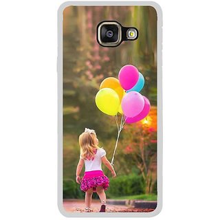 Fuson Designer Phone Back Case Cover Samsung Galaxy A3 (6) 2016 ( Girl Walking With Ballons )