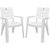 Cello Premium Chair Set of 02 (Milky White) ByHOMEGENIC