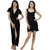 Arlopa 2 Pieces Nightwear in Satin Robe and Baby doll set