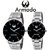 Armado AR-9192 Silver Black Elegant Modern Corporate Collection Analog Watch