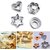 Kudos Stainless Steel Biscuits Bread Cookies decoration Cutter With 4 Shape 12 Pieces