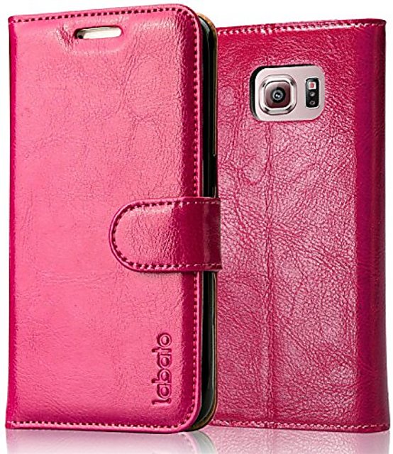 Buy Labato Samsung Galaxy S6 Genuine Leather Wallet Case