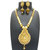 My Design Golden Pearl Stone Bridal Mala Necklace Set For Women And Girls
