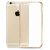 Transparent back cover with golden bumper for  7
