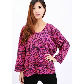 Systemic Long Sleeves T-shirt Printed. RED. Glitzy By Roohie