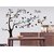 Oren Empower Decorative Black Tree With Photo Frames PVC Vinyl Large Wall Sticker (Right Facing)