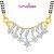 MEENAZ FROLICSOME GOLD AND RHODIUM PLATED CZ MANGALSUTRA PENDANT MSP710