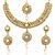 aarav enterprises  Pretty white flower pearl Jewellery set / Necklace Set with Earring & Mang tika for Women / Girls