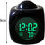 Black Talking Laser Projector with Thermometer Alarm Table Clock Set Of 1 Pic