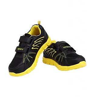 Sparx SX 0066U Black Yellow Trendy Sports Shoes For kids