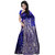 Divyang fashion South King Blue Banarasi Silk Saree with Blouse