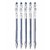 FX-3 Gel Glitter 0.8mm Metallic Blue Pen (Pack Of 5)