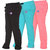 Vimal-Jonney Multicolor Cotton Blended Trackpants For Girls(Pack Of 3)