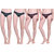 Dollar Missy Pack Of 4  Multicolor Printed Outer Elastic Women'S Bikini