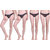 Dollar Missy Pack Of 4  Multicolor Printed Outer Elastic Women'S Bikini