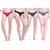 Dollar Missy Pack Of 4 Multicolor Outer Elastic  Women'S Bikini Assorted