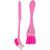 Home Glare Combo of Sink Brush  Toilet Brush Oval Pink