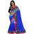 Sareeka Sarees Blue Silk Printed Saree With Blouse