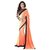 Sareeka Sarees Peach Chiffon Printed Saree With Blouse