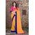 Sareeka Sarees Orange Chiffon Printed Saree With Blouse