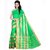 Sareeka Sarees Green Cotton Printed Saree With Blouse