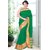 Sareeka Sarees Green Cotton Printed Saree With Blouse
