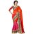 Sareeka Sarees Orange Georgette Printed Saree With Blouse
