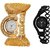 TRUE COLORS BEST COUPLE COMBO OFFER GOLD  BLACK FANCY GIFT FOR SPECIAL Analog Watch - For Girls, Boys, Men, Women by 7star