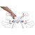SYMA X8W FPV RealTime 24Ghz 6 Axis Gyro Headless Quadcopter Drone with HD Camera  White