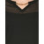 Tunic Nation Women's Black Polyester V Neck Regular Top