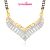 MEENAZ FABULOUS CZ GOLD AND RHODIUM PLATED MANGALSUTRA  PENDENT MSP 715