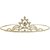 Khn marketing princess crown hairband wedding prom pagent tiara silver with crystals (kids )