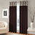Fashion Fab Set Of 2 Window Eyelet Brown Patch Printed Curtains
