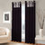 Fashion Fab Single Piece Door Eyelet Brown Patch Printed Curtains